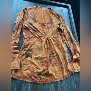 CMC Color Me Cotton amber floral top